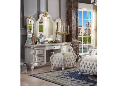 Carved Baroque Furniture Dressing table Stool Decoration Mirror Bedroom