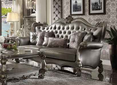 Chesterfield Sofa 3 Seater Couch Upholstery Leather Sofas Living room Three Seater
