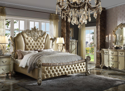 Decorative Bed Upholstery Design Luxury Hotel Double Beds Sleep Room Leather