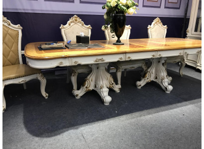 Baroque Rococo Style Furniture Dining table Tables Dining room Suite Carved
