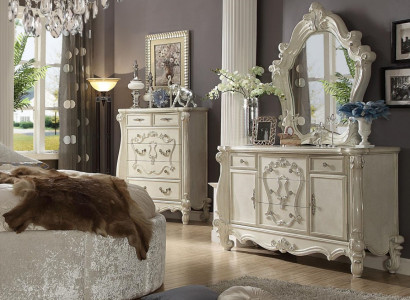 Buffet Chest of drawers Chests of drawers Wardrobe Baroque Rococo Mirror Sideboard Console Wood new