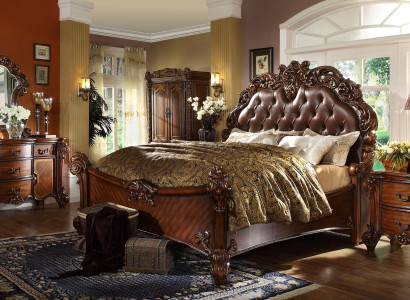 Classic Bedroom Chests of drawers 2 pcs. Set Baroque Rococo Chest of drawers + Mirror new