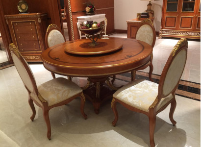 Dining table with 4 chairs Baroque Rococo dining tables Table Tables Chair Suite