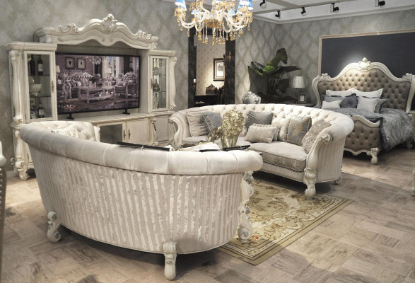 Complete Set Sofa set 4+4 Seater Designer Living landscape 2 pcs. Group