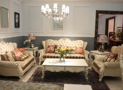 Classic Suite Chesterfield 4 pieces. Set Sofa set Couch Sofa Sofa Upholstery