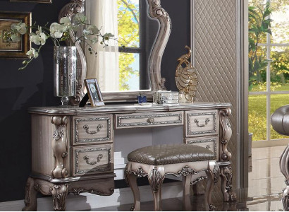 Console Classic Table Mirror Chest of drawers Dressing table Bedroom Sideboard 2pcs