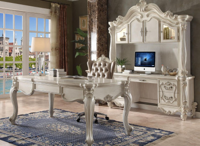 Office Set Furnishings Desk Table + Executive Chair Armchair Baroque Rococo