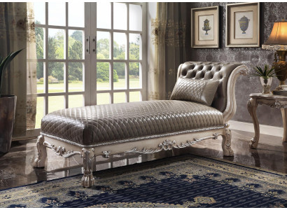 Lounger Classic Leather Luxury Lounger Recliner Chesterfield Chaise Longue