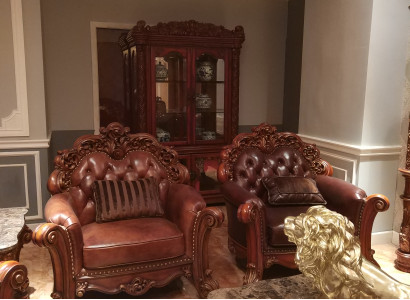 Leather Armchair 1 Seater Sofa Upholstery Sofas Design Luxury Classic r Single Seater