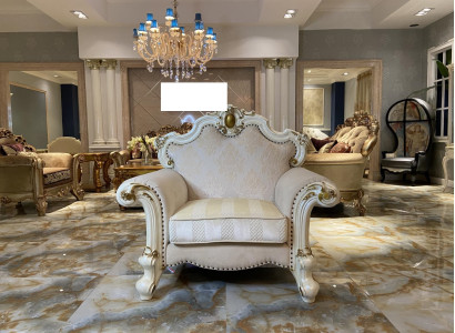 Textile Armchair 1 Seater Sofa Upholstery Sofas Design Classic Luxury Baroque