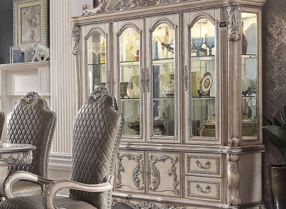 Sideboard Silver Baroque Wood Style Classic Italian Furniture Design Chest of drawers new