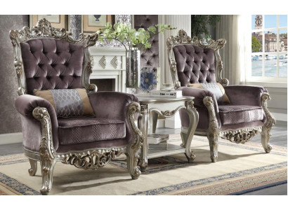 Upholstery 1 Seater Antique Style Chairs Beige Baroque Wood Throne Royal Armchair