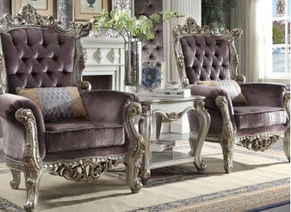 Upholstery 1 Seater Antique Style Chairs Beige Baroque Wood Throne Royal Armchair