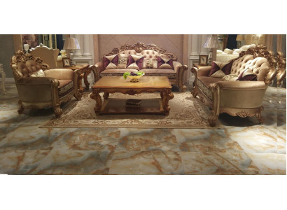 Classic Suite 4 pcs. Set Seater Sofa set Couch Sofa Textile Sofa Upholstery