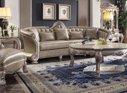 Sofa Upholstery Coffee table Wood 4pcs Luxury Furniture Sofa set Couch Sofas Suite