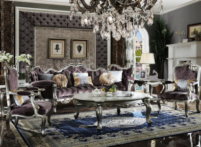Sofa set 4+1+1 Seater Coffee table 4 pieces. Set design sofa couches baroque