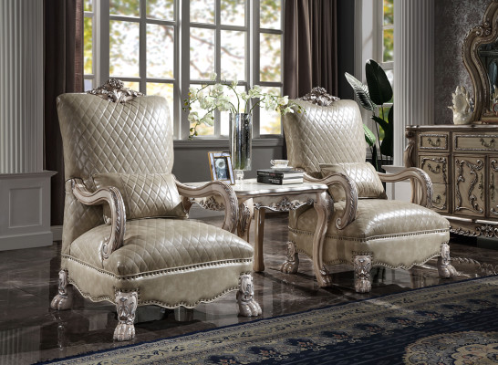 Armchair Hotel Upholstery Chairs Classic r Single Seater Wood Leather Living room Baroque