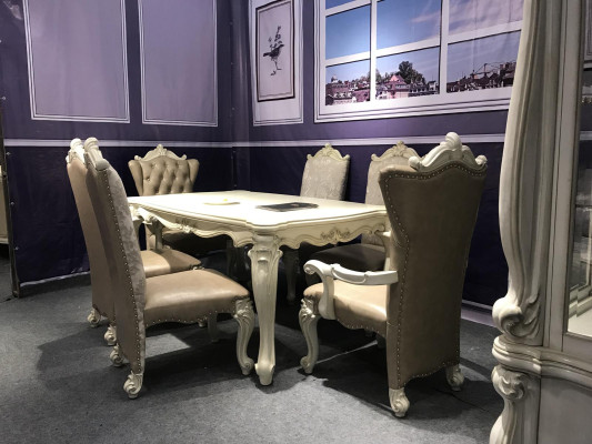 Baroque Antique Style Dining Table Table Real Wood Classic Designer Tables