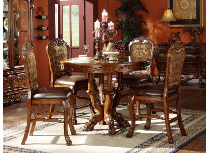 Round Dining Tables Round Designer Wood Dining Room Kitchen Table Brown