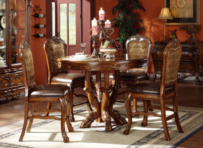Round Dining Tables Round Designer Wood Dining Room Kitchen Table Brown