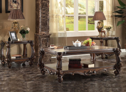 Luxury Coffee table Real Wood Decorative Tables Side Sofa Table Living room