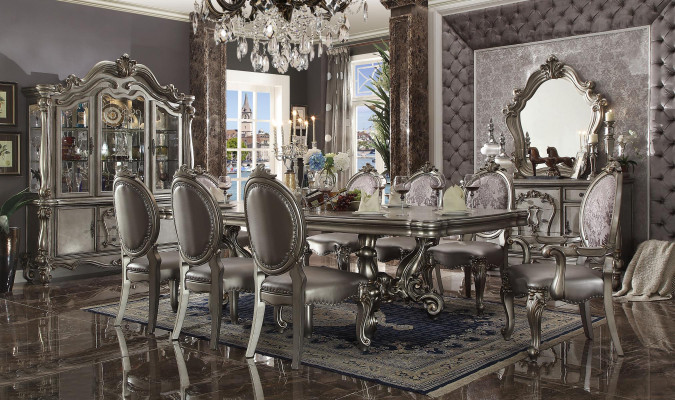 Dining room Set Suite Table 8x Chair Chest of drawers Mirror Baroque new 11pcs.