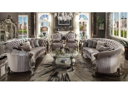 Unique r set of Chesterfield luxury furniture 4 pieces. 2x Round Sofa + 2x Armchair