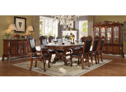Dining room Suite Table 6 Armchair Sideboard Chest of drawers Suite Display case