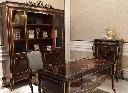 Furnishings Study room Office Furniture Table Wardrobe Armchair 3tgl Suite Set