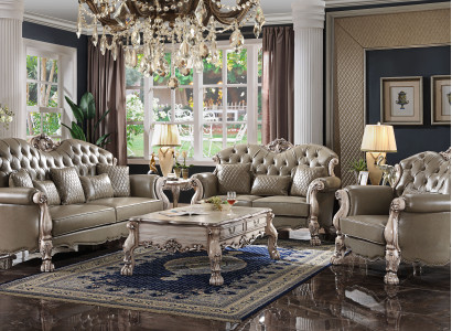 Sofa Upholstery 3 2 1 Seater Coffee table Wood 4pcs. Luxury Furniture Sofa set Couch