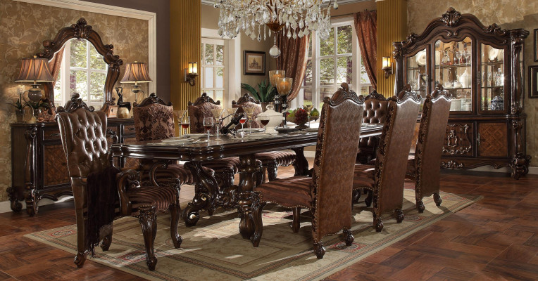 Complete e Dining room Suite Table Chest of drawers Mirror 8x Chairs Set Group