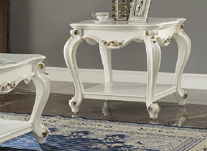 Carved Coffee table Table Side table Living room table Wood Tables