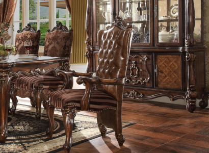 Classic r Brown Chesterfield Seater exclusive r Leather chair Baroque style seating furniture
