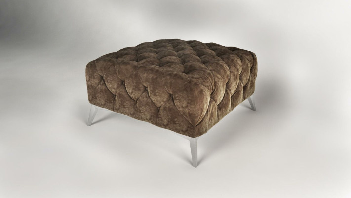 Footstool Ottoman Puff Chesterfield Stool Upholstery Ottoman Design Velvet