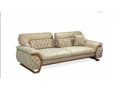 Chesterfield Adjustable Back Three Seat Sofa Luxury Couch Furniture