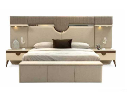 Set 3 pieces Bedroom Suite Bed 2x Bedside table Style Stylish Furniture Beds