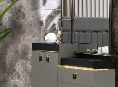 Dressing table with Mirror Console Chests of drawers Wood Modern Bedroom