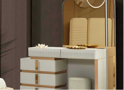 Modern Beige Dressing table with Mirror Height 180 cm luxurious Furniture new