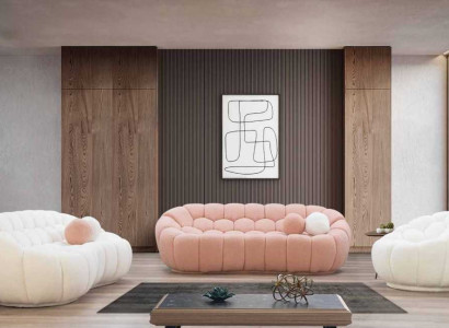 Modern Sofa set 3+3+1 Seater Luxury Couch Armchair Textile Furniture new