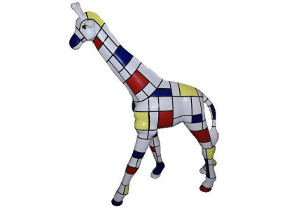 Designer Figures Modern Decorations Garden Giraffe Statue Sculpture Sculptures