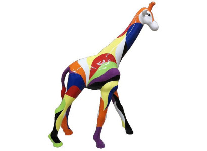 Abstract Design Statue Colorful Sculpture Figures Statues Hand Painted Decoration