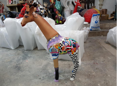 Abstract decorative figure statue sculpture figures statues sculptures giraffe giraffe