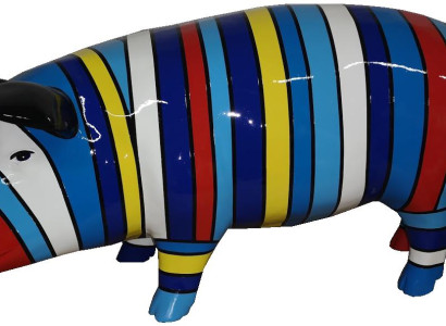 Home Decorative Sculptures Abstract Pig Design Statues Figures Figure Decoration