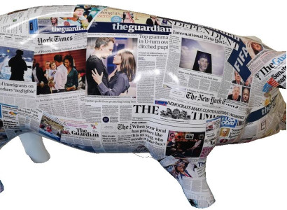 Sculptures Design Home Decoration Statues Figures Abstract Pig Figure Decoration