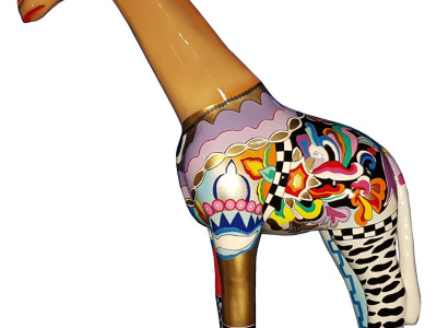 Sculptures Design Home Decoration Statues Figures Abstract Giraffe Figure Decoration