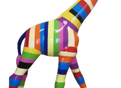 Statue Colorful Sculpture Abstract Designer Figures Statues Hand Painted Decoration