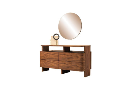 Dressing table dressing table cosmetic table brown console mirror set