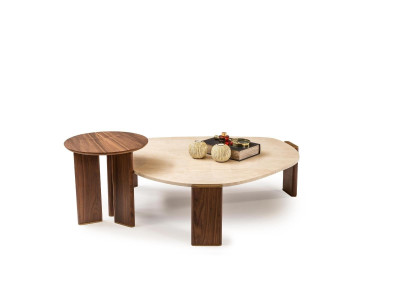Sofa table wooden table Group Coffee table Side table Coffee table Brown