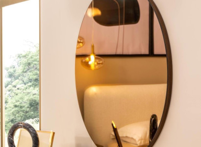 Mirror Wall mirror Hanging mirror Round Hallway mirror Decorative Modern 95 cm