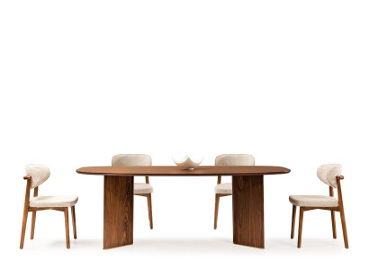Dining set dinette Dining room Dining table Chairs Brown Set 7 pieces Classic